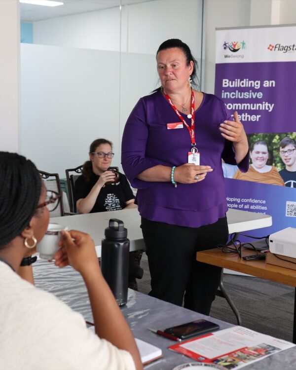 Inclusion Ambassador, Rebecca speaking.